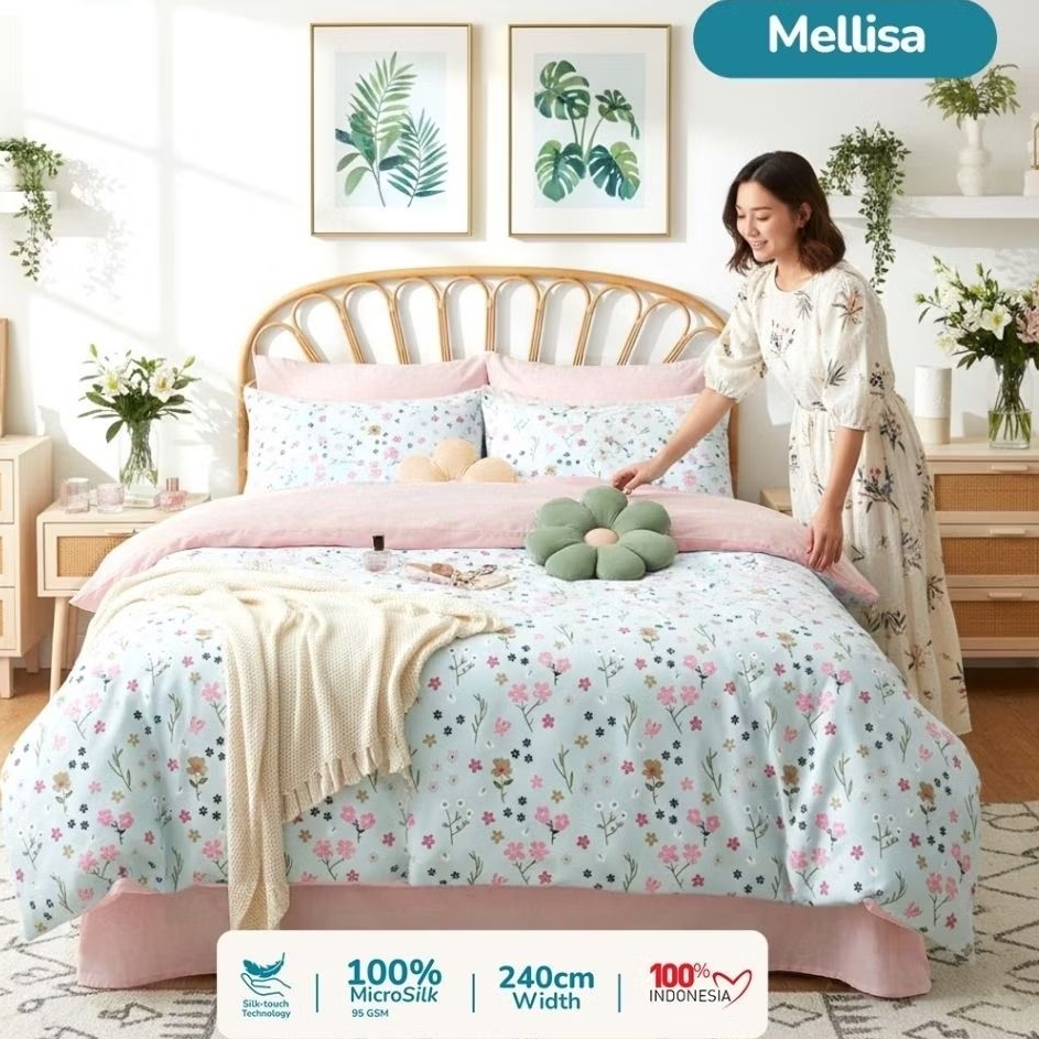 Bedcover Full Set Sprei Aesthetic Korea ||mikro disperse||