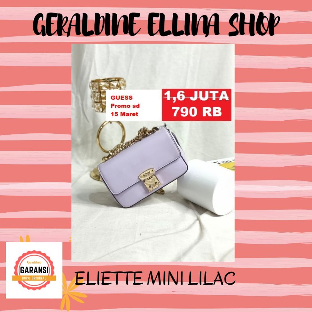 Tas selempang sling wanita Guess 100% original sale ELIETTE MINI