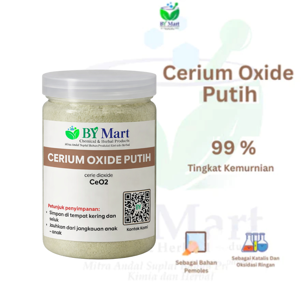 BY KIMIA & HERBAL - Cerium oxide / Penghilan baret kaca / Obat baret Kaca