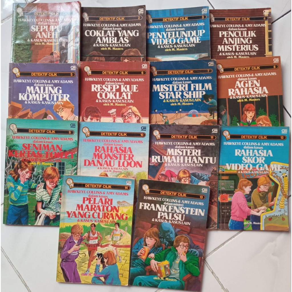 paket buku seri detektif cilik hawkeye collins amy adams cerita buku