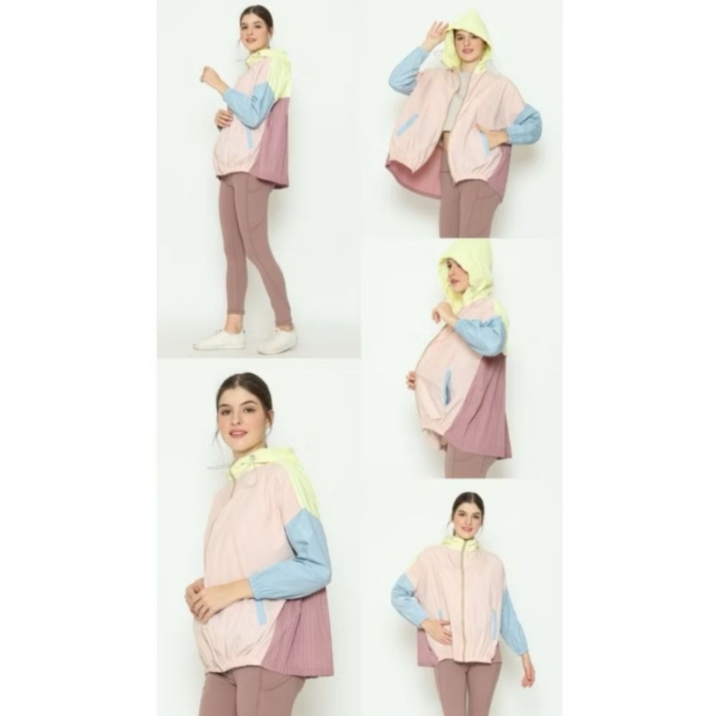 SENYA MACAROON JACKET SPARKLING BLUSH/SENYA.CO JACKET OLAHRAGA WANITA