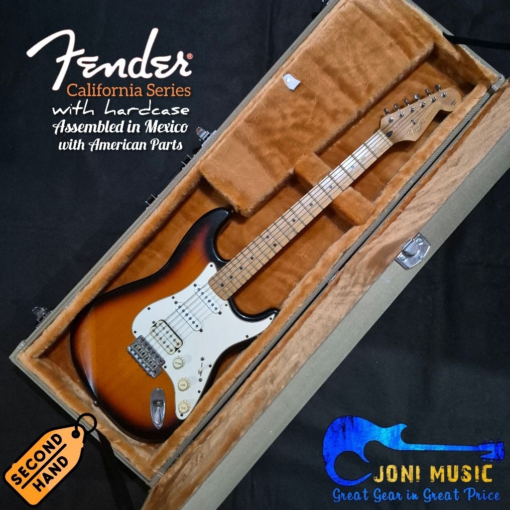 Gitar Fender Stratocaster California Series Sunburst Original with Hardcase