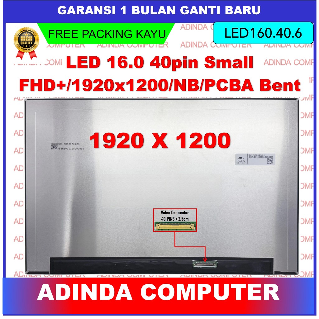 LCD LED Asus Gaming V16 V16 V3607 V3607VU V3607VJ FHD+ 60Hz MNG007QX2-1