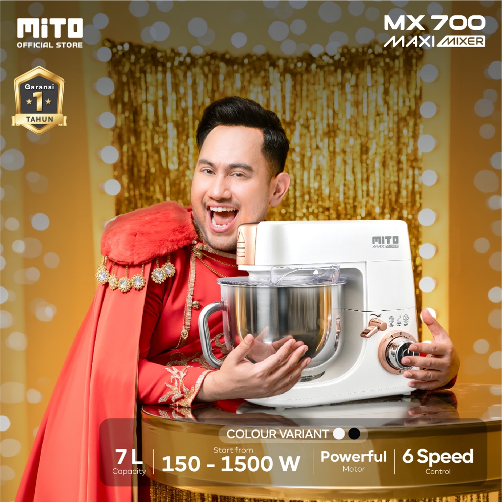 MITO Stand Mixer MX700 Pengaduk Adonan Kue 7L Maxi Mixer