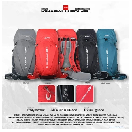 Carrier Premium Kinabalu 50+5 Liter Arei Outdoorgear