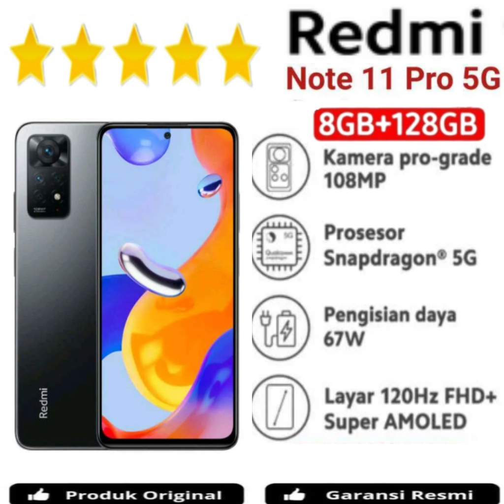 HP REDMI NOTE 11 PRO 5G 8GB/128GB ORIGINAL