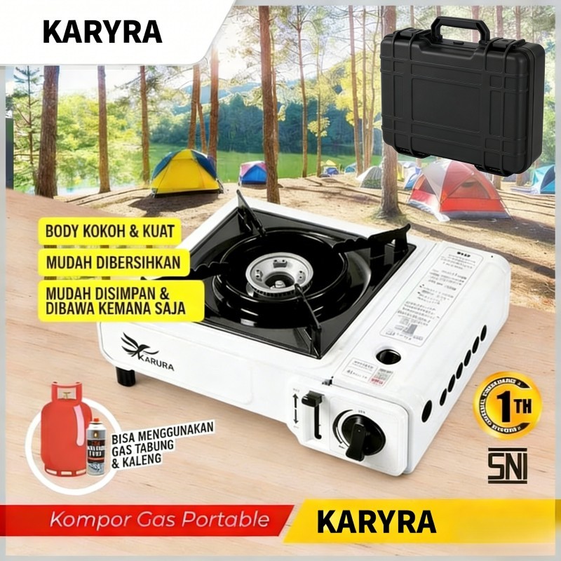 Kompor Portabel 2-in-1 / Kompor Portabel / Kompor Camping / Kompor Piknik / Kompor Portabel Hemat / 