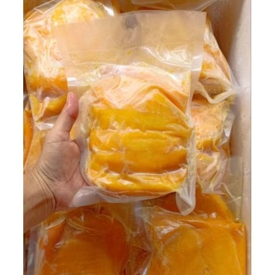 FROZEN buah mangga harum manis potong 1kg/ mangga harum manis/ mangga matang/ buah mangga