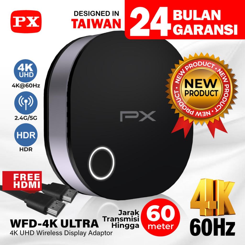 PX WFD-4K ULTRA Wireless HDMI Audio Video Receiver Display TV 4K 60Hz