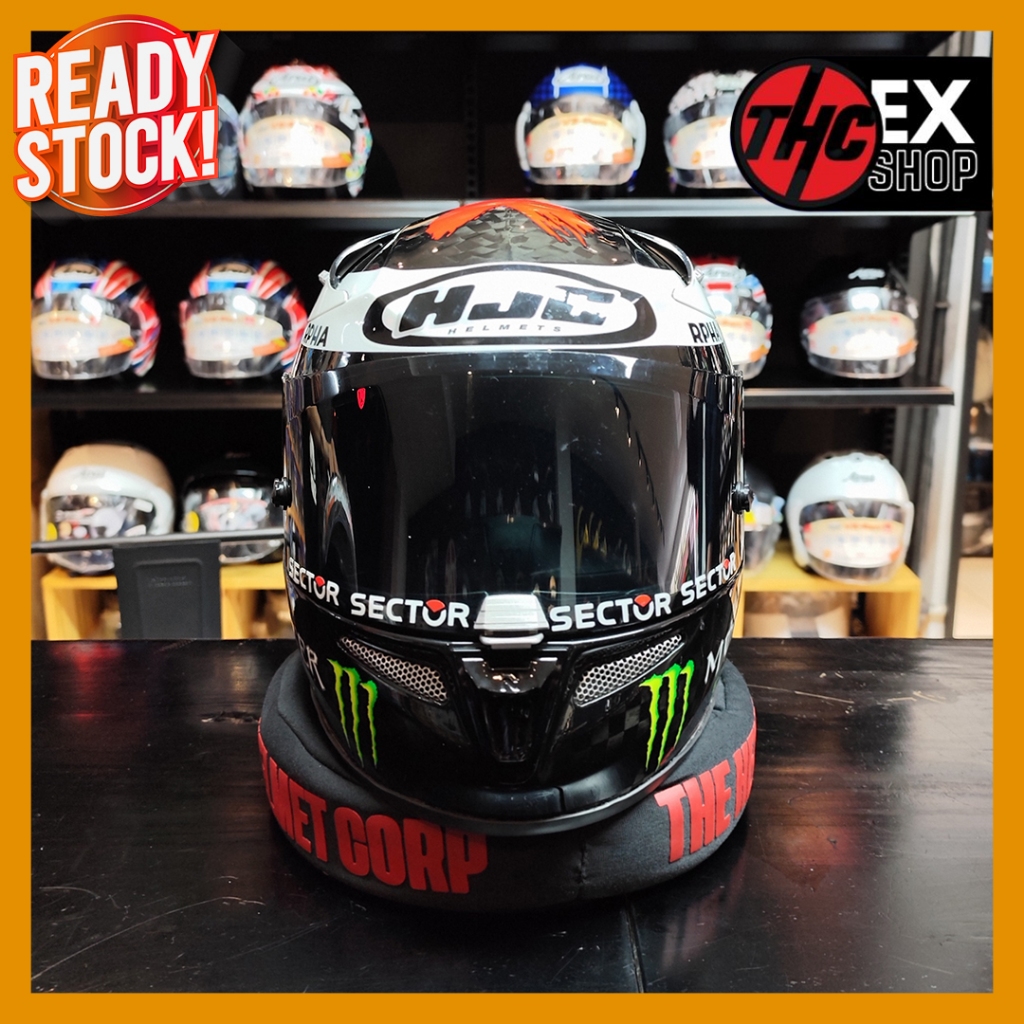 HELM HJC RPHA 10+ LORENZO CARBON SIZE L 2ND FULL FACE HELMET