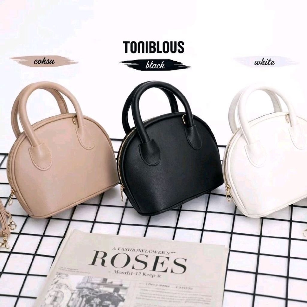 Tas Selempang Wanita Inara Hitam - Desain Elegan, Kulit Sintetis Premium, Warna Hitam Elegan