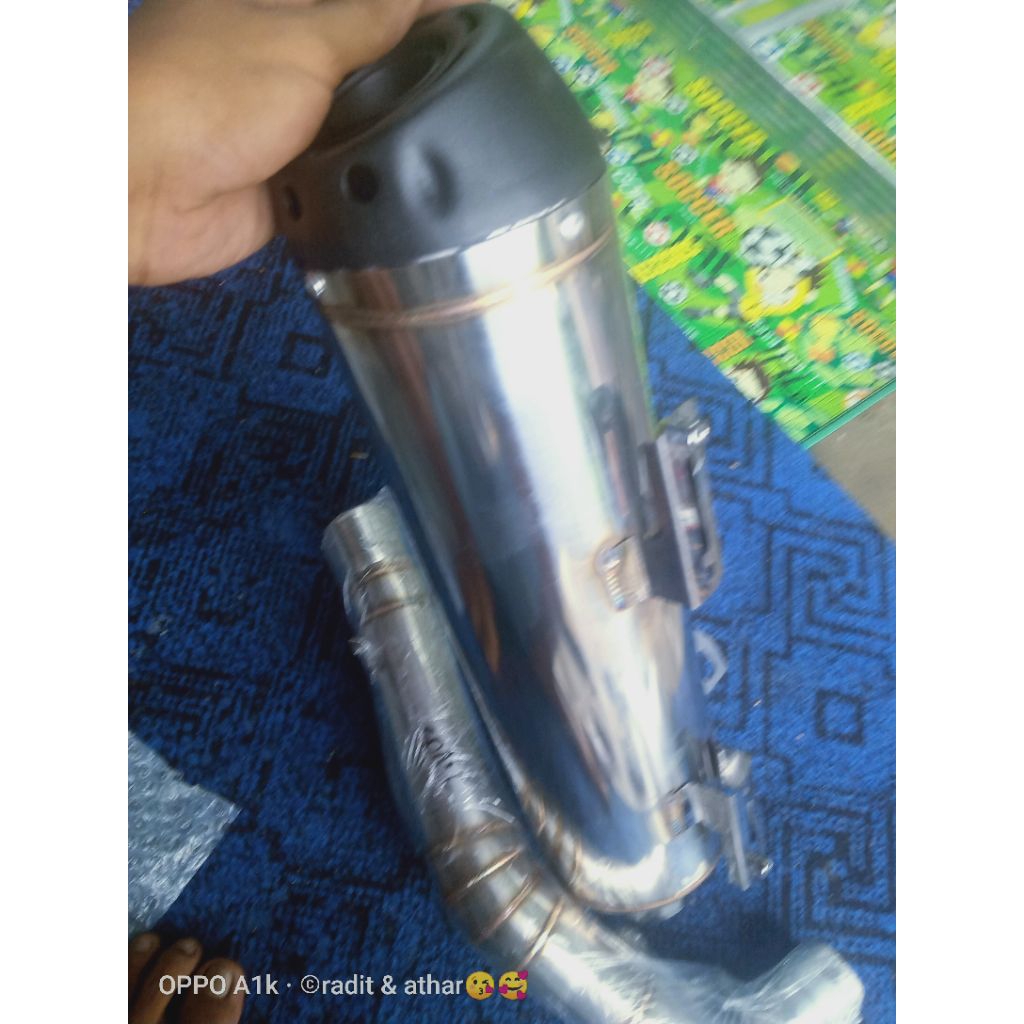 kenalpot std racing bas adem original untuk metik Mio beat Vario pcx adv NMAX new aerox old