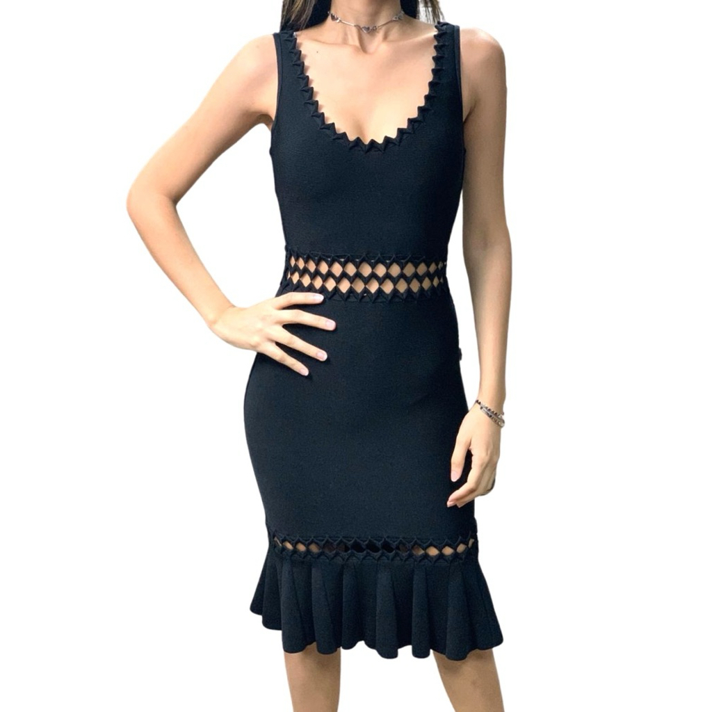 Dress Hitam - Herve Leger