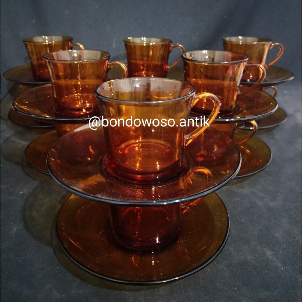 CANGKIR DURALEX AMBER FRANCE (6 set)