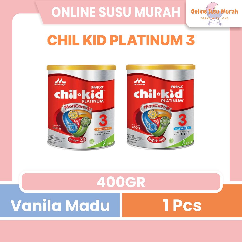 CHILKID PLATINUM 400 GR CHIL KID PLATINUM VANILA MADU 400GR MORINAGA SSKL