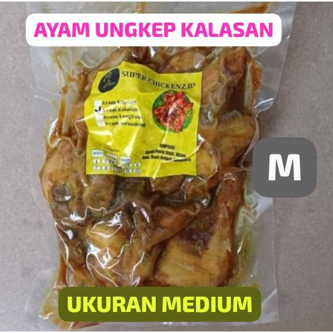 AYAM UNGKEP KALASAN (MEDIUM) LEBIH BESAR 1 Ekor Potong 4 + Ati Ampela Ceker Kepala Marinasi Bumbu Ku