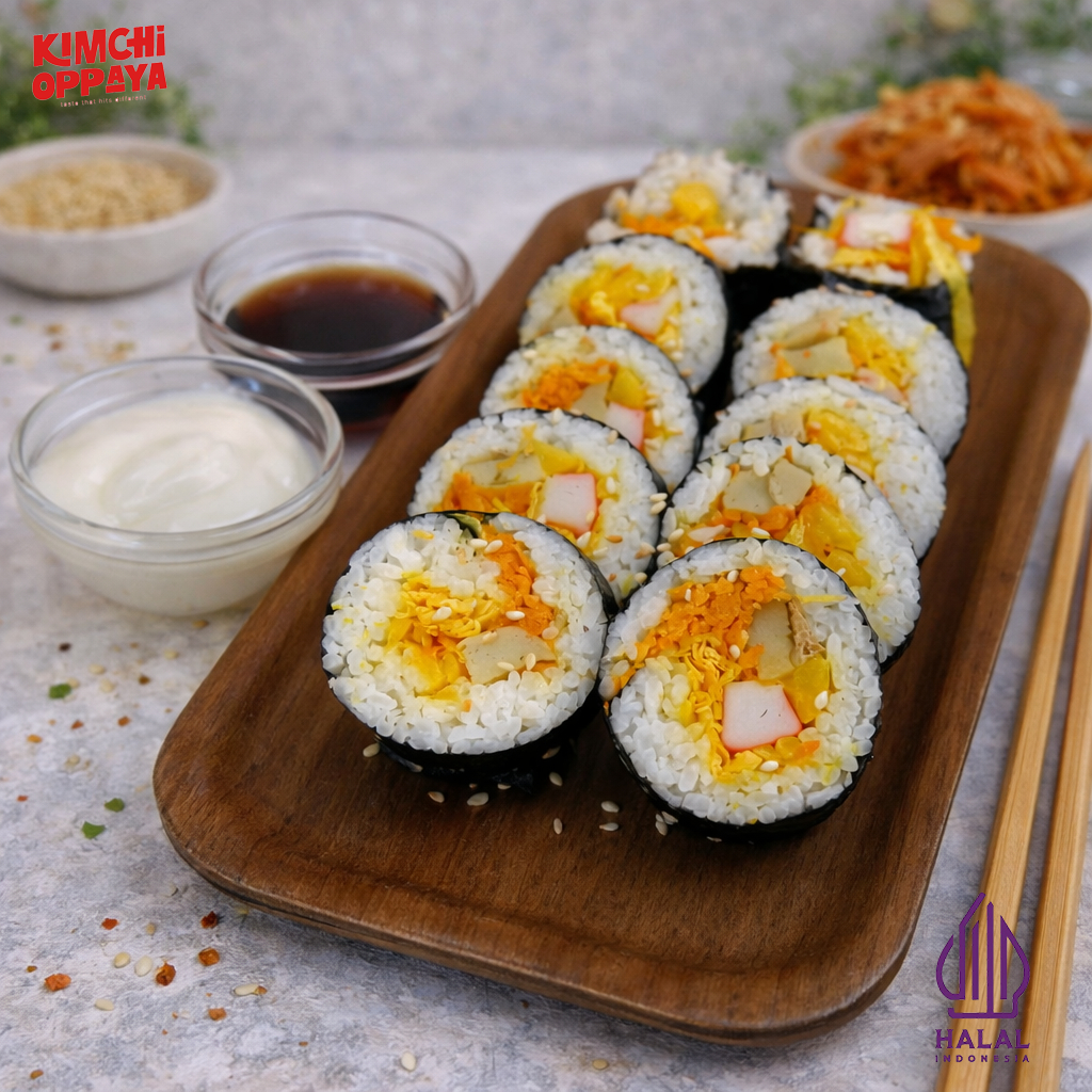 Kimbab Original Kimbab Sushi Korea 10 Potong Authentic Korean