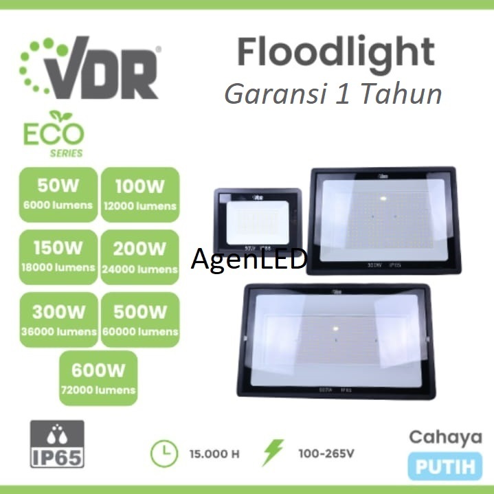 VDR LED SOROT 10W 20W 30W 50W 100W 150W 200W 300W 500W 600W Flood light Lampu FLOODLIGHT tembak 10 2