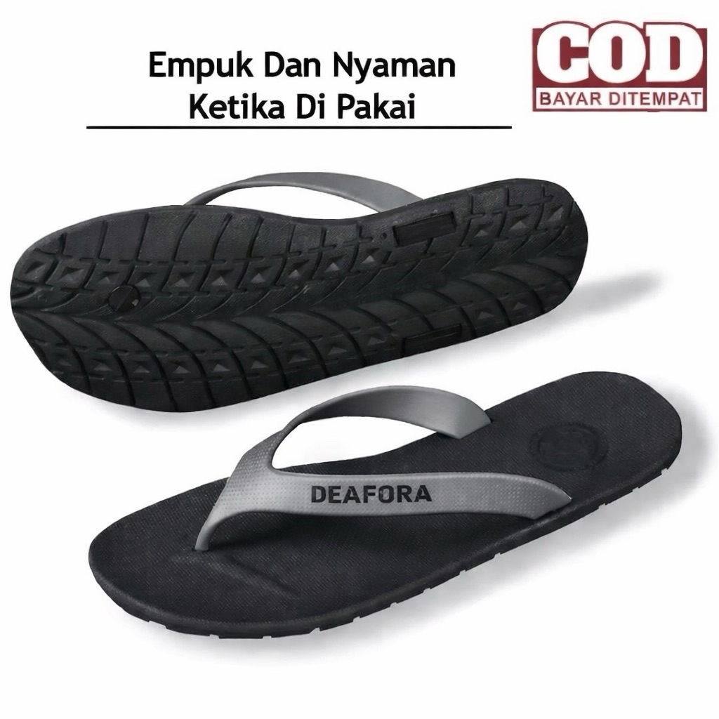 Sandal Jepit Pria Karet SPAZIO Original Sendal Casual Pria Santai FlipFlop Japit Laki Laki Sandal
