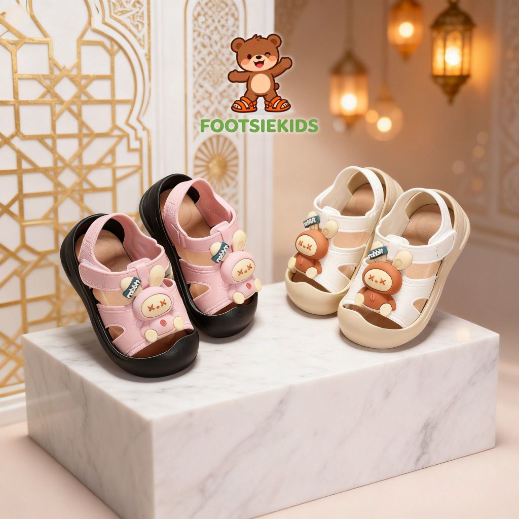 FOOTSIEKIDS Sandal Anak Cewek Cowok Unisex Berkualitas Nyaman Lucu Umur 2 - 10 Tahun RX-912+8
