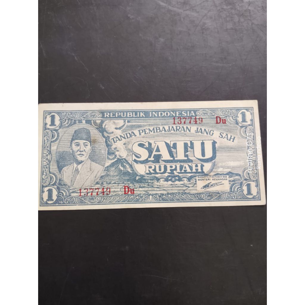 Uang Kuno 1 Rupiah Tahun 1945 Seri Oeang