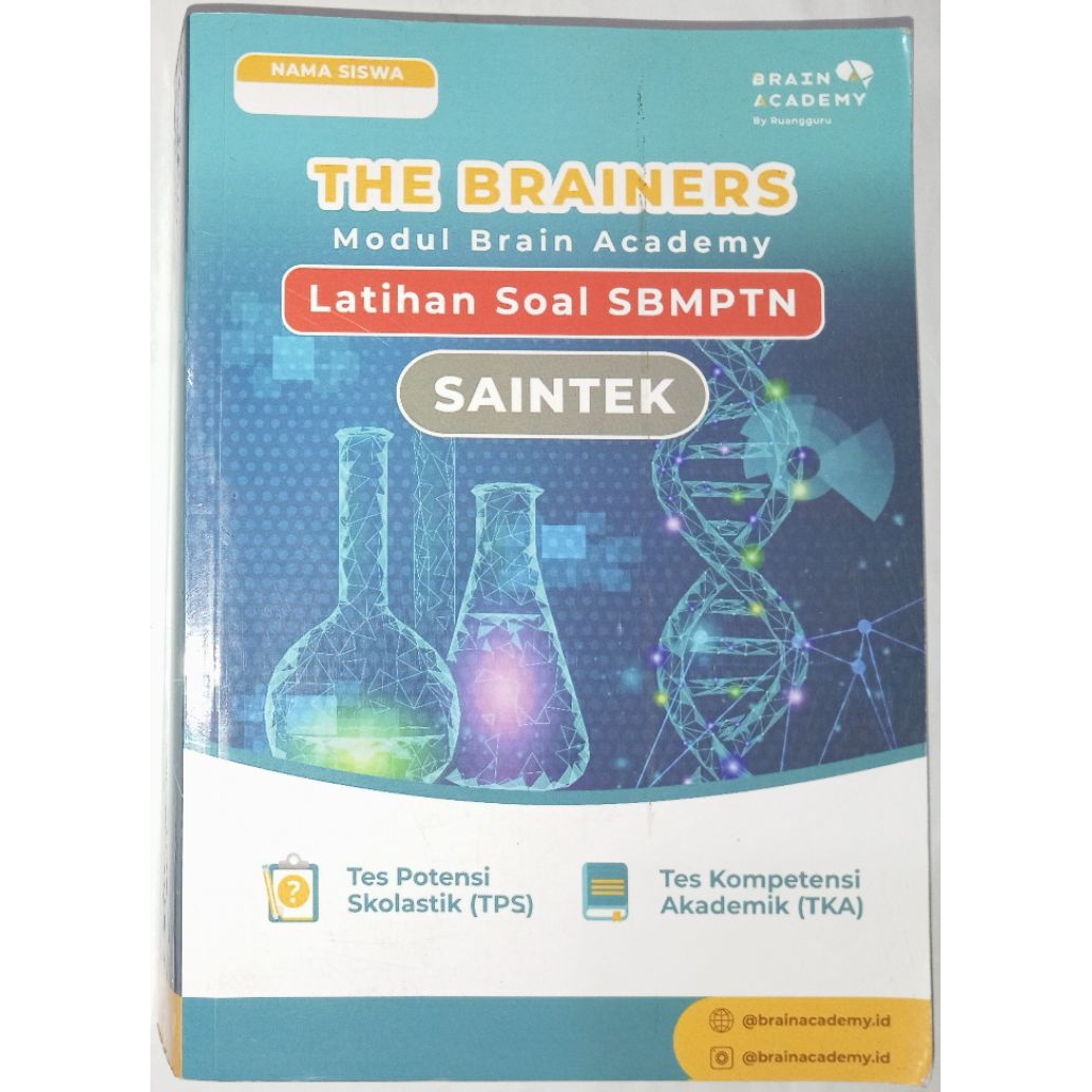 The Brainers: Modul Brain Academy - Latihan Soal SBMPTN Saintek By Ruangguru (ORIGINAL)