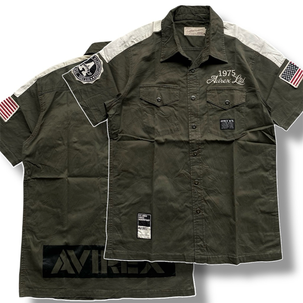 Kemeja Avirex Workshirt