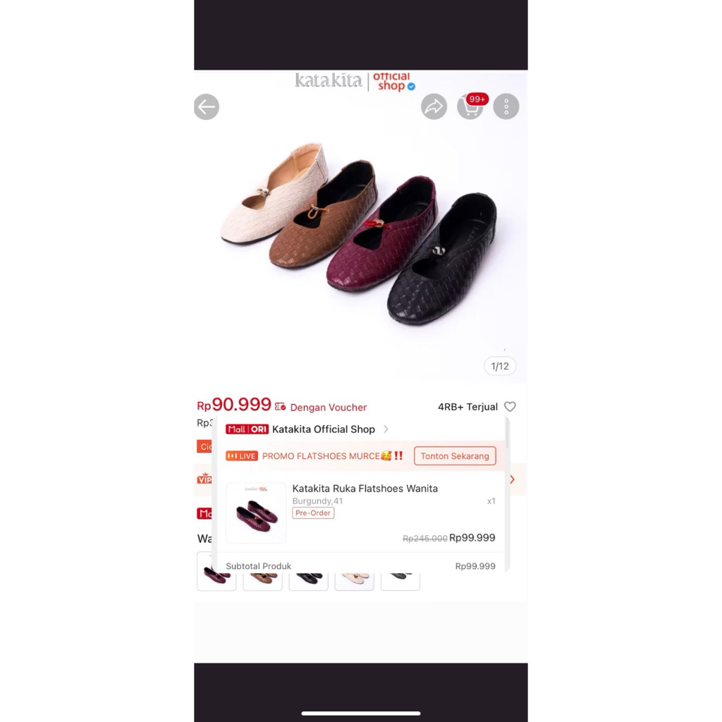 Preloved flatshoes