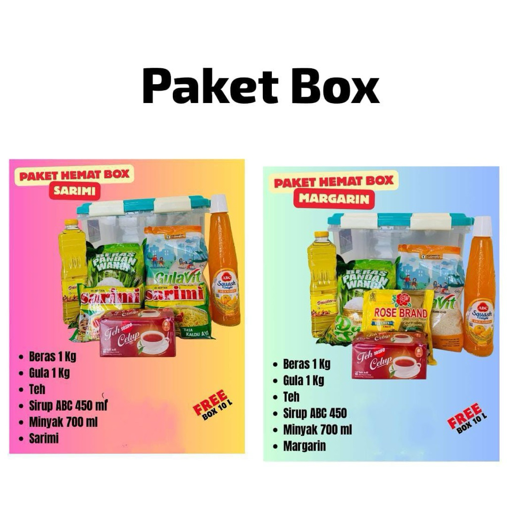 paket hantaran sembako box