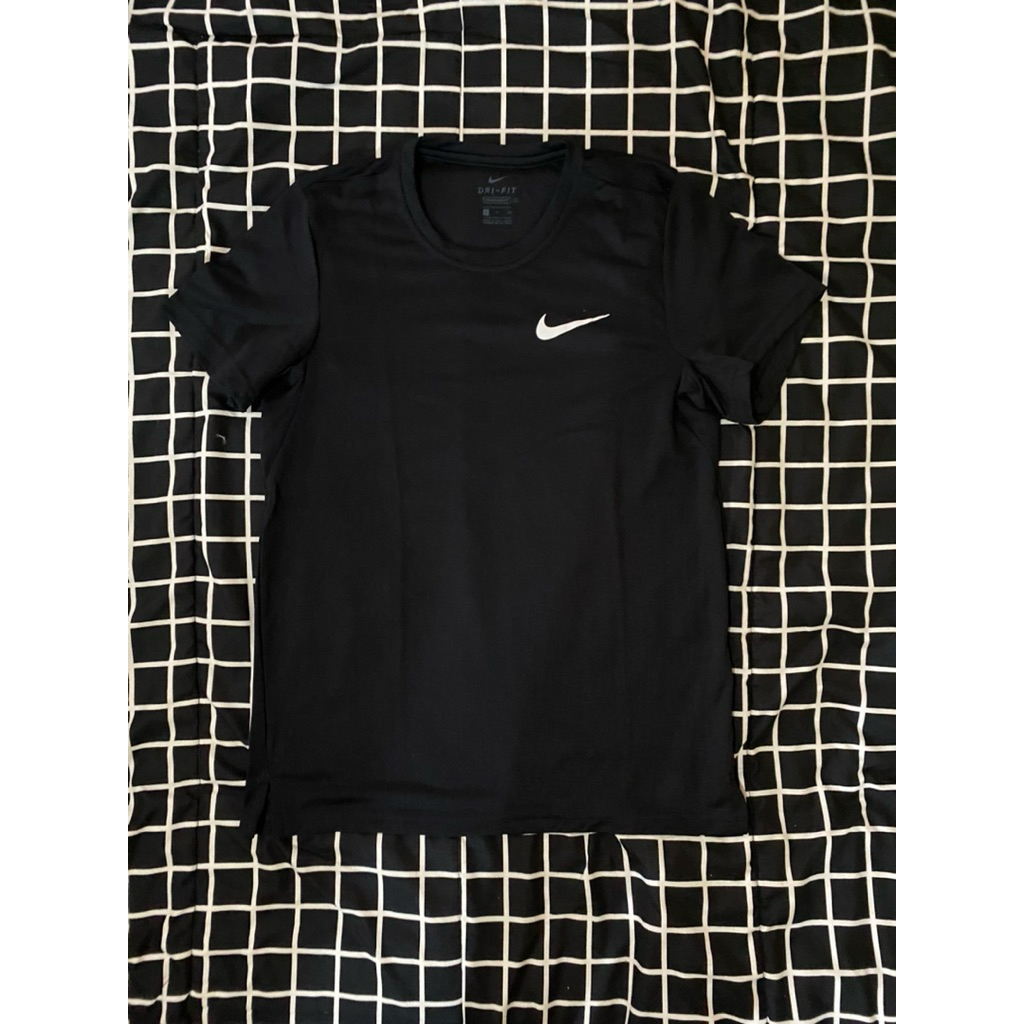 jersey running nike hitam polos original size S