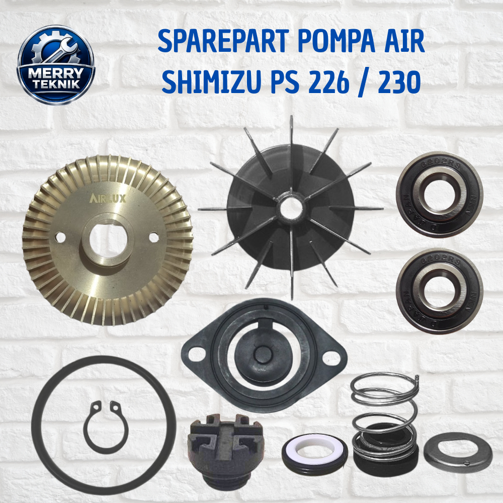 Paket Komplit Spare Part Pompa Air Shimizu PS 226/230