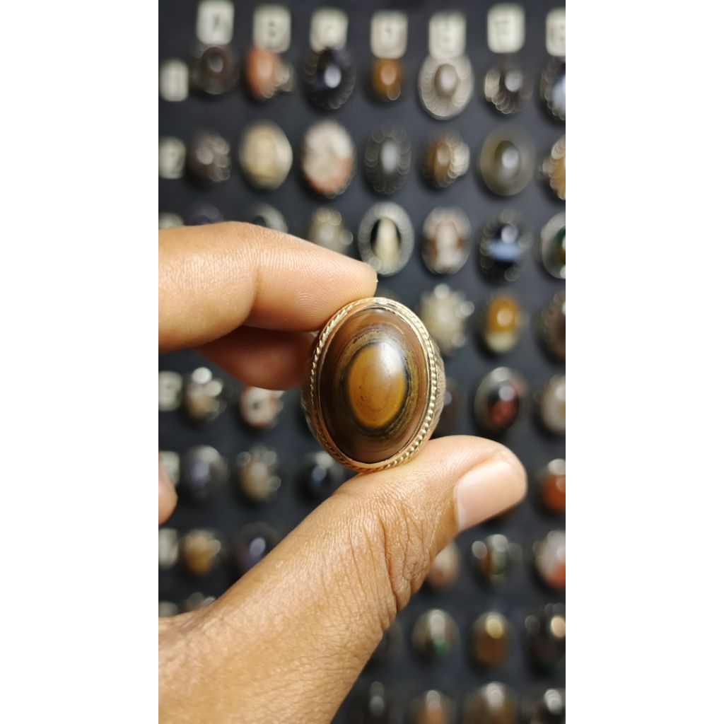 Cincin Badar Besi Puser Bumi Ring Perak Handmade