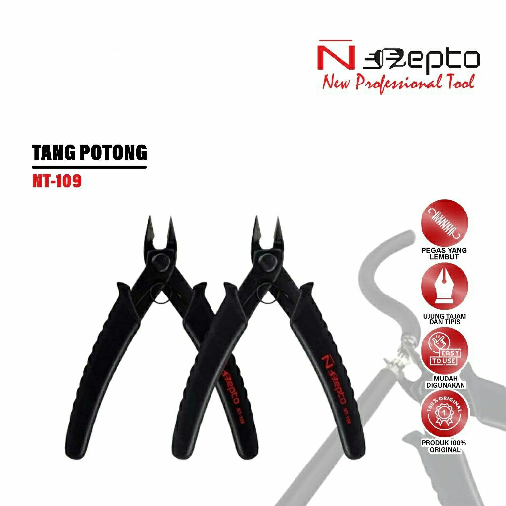 NEPTO NT-109 TANG POTONG ORIGINAL - PLIERS CUTTING NEPTO - TANG POTONG NON PACKING