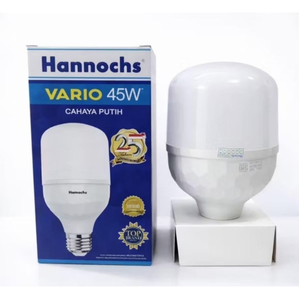 Bohlam Lampu LED HANNOCHS VARIO 45 WATT Putih Hemat Energi