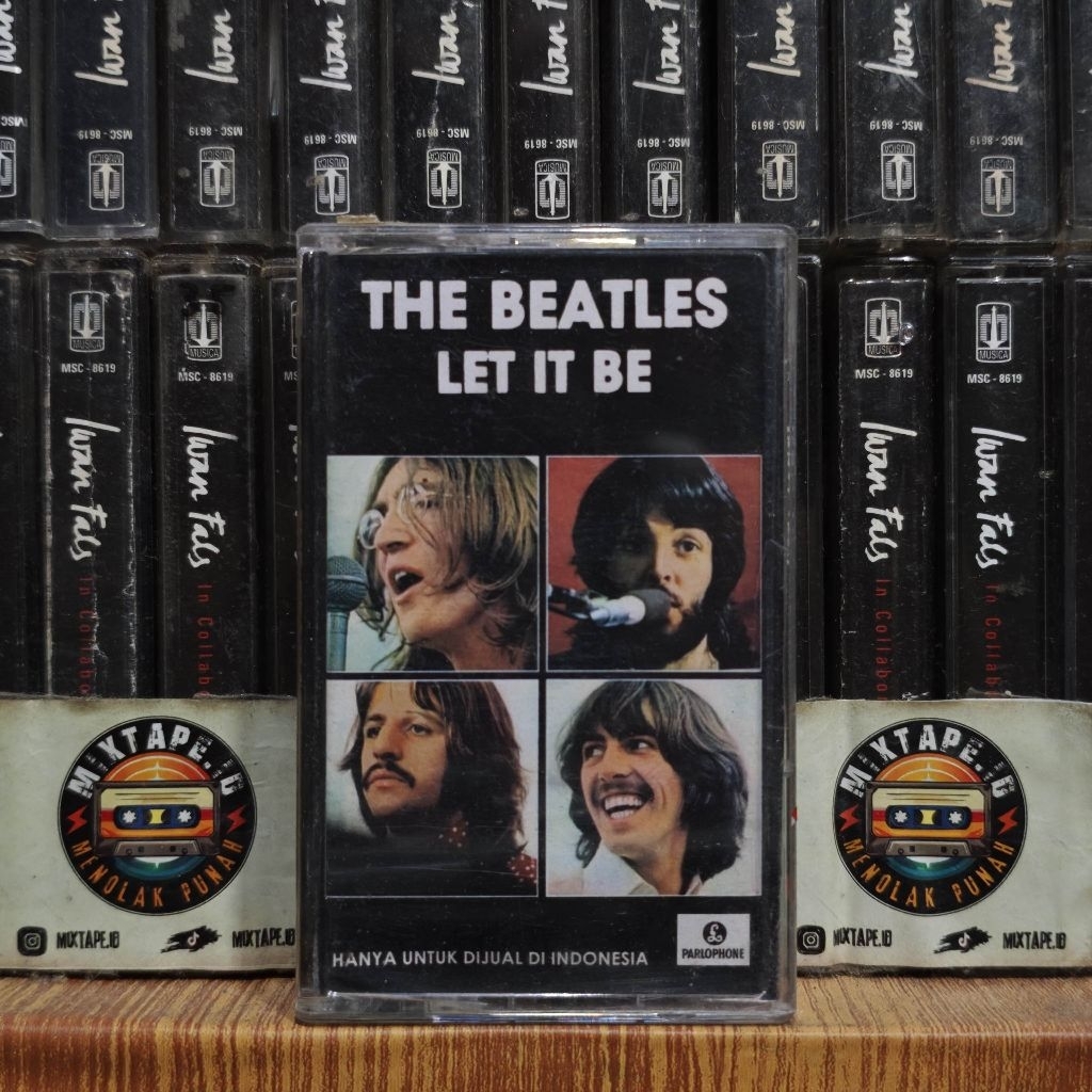 Kaset - The Beatles - Let It Be - Radio Tape - Kaset Pita - Radio - Pemutar Kaset - Retro - Classic 