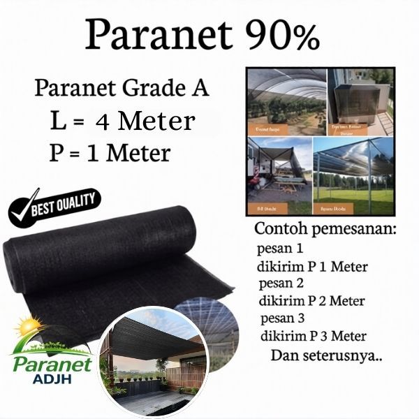 Paranet 90% Lebar 4 Meter x Panjang 1 Meter ( Eceran )