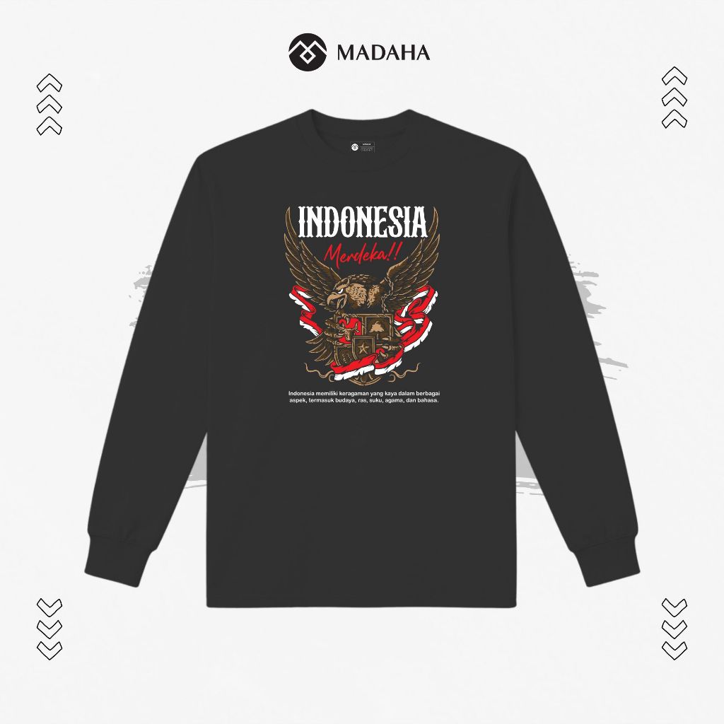 Madaha Kaos Baju Lengan Panjang Garuda Pancasila