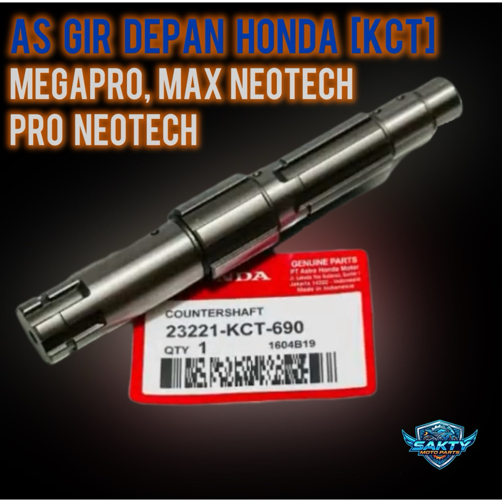 AS GEAR DEPAN 23221KCT960  GEAR TRANMISI MEGAPRO LAMA MEGAPRO PRIMUS GL MAX NEOTECH GL PRO NEOTECH