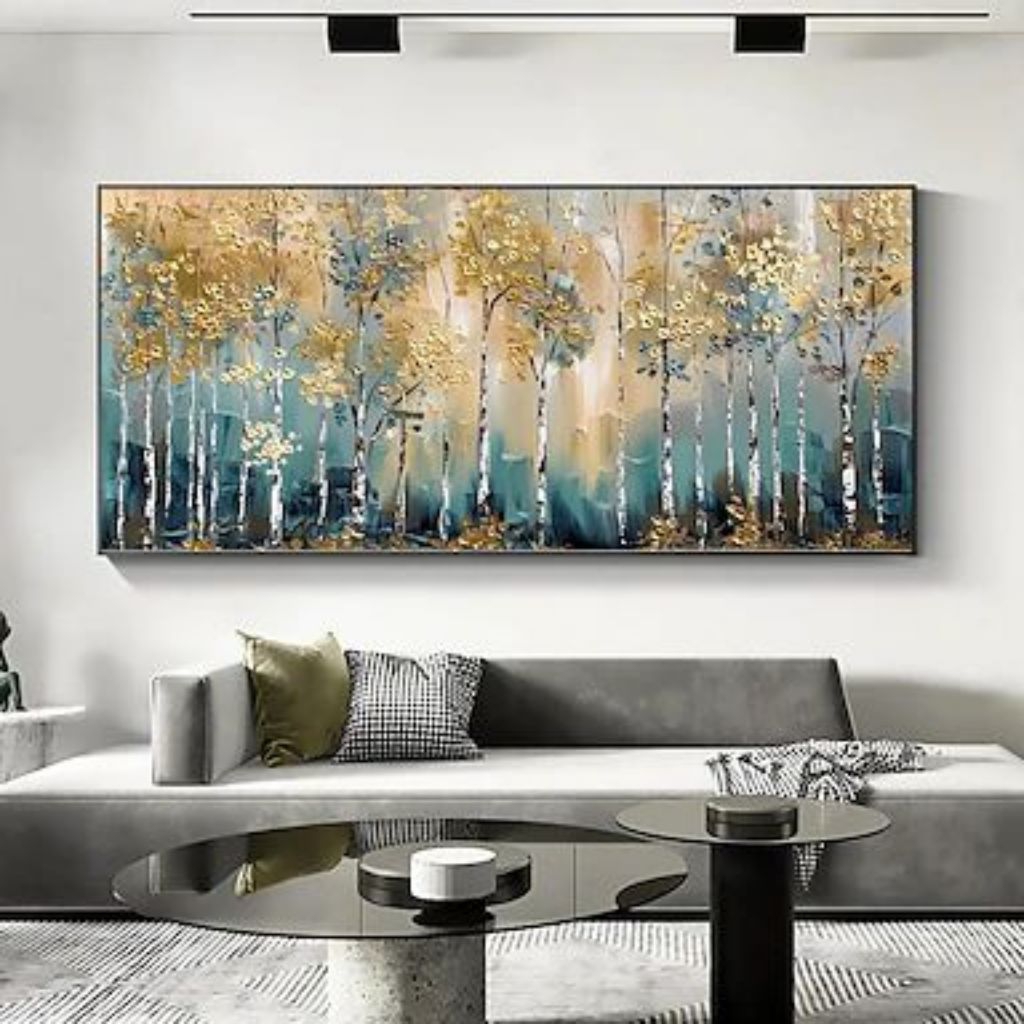 Lukisan dinding minimalis modern bunga untuk hiasan dinding rumah