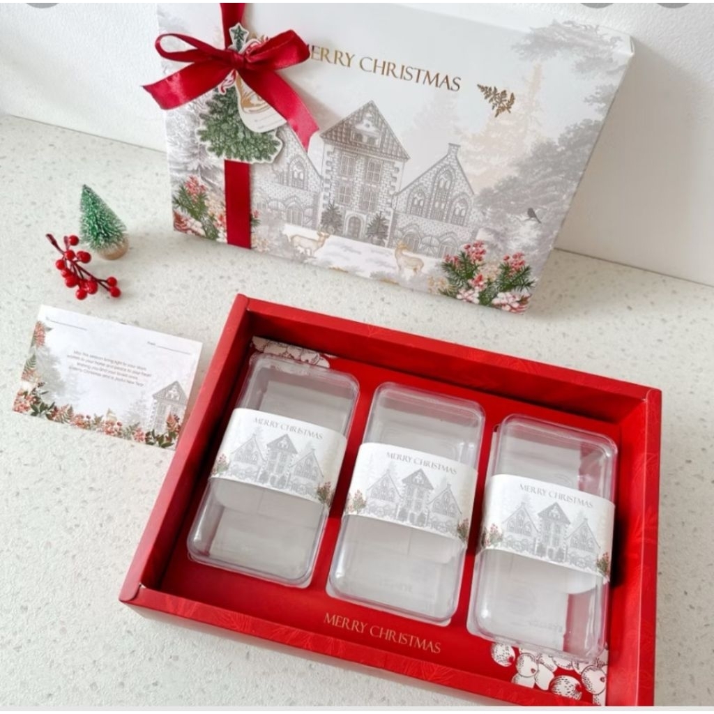 Box Hampers Natal Christmas - Isi 3 Toples