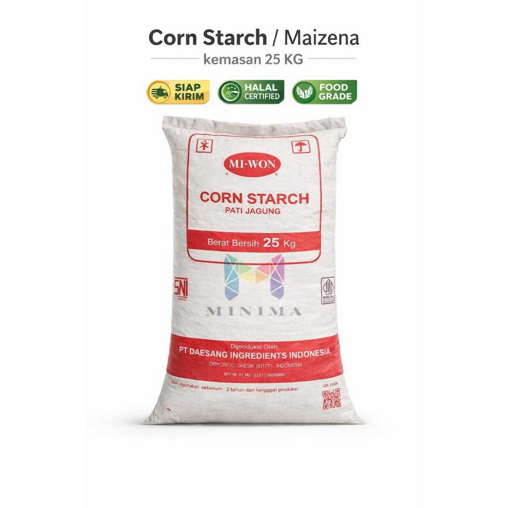 Tepung MAIZENA MIWON 25 KG Pengental Masakan, Pelapis Gorengan