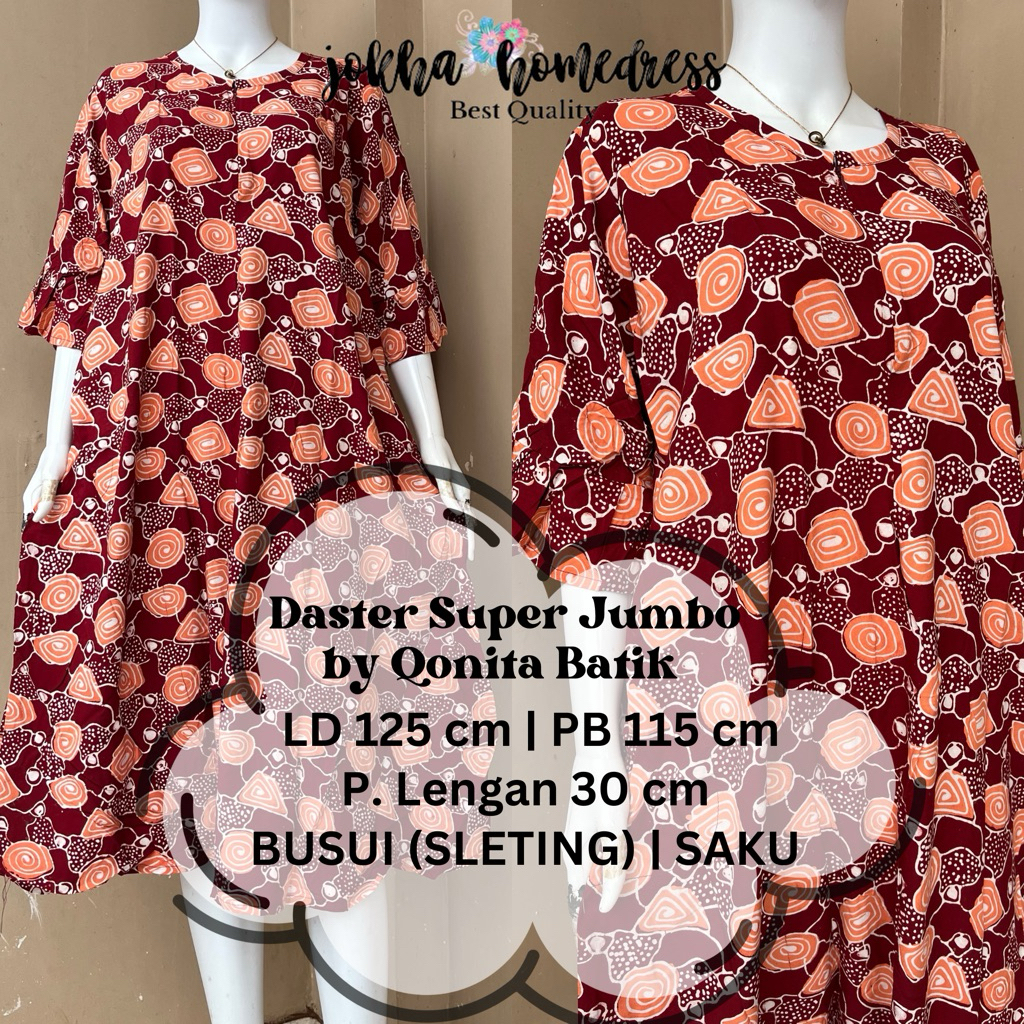 Daster Super Jumbo Busui by Qonita Batik Pekalongan