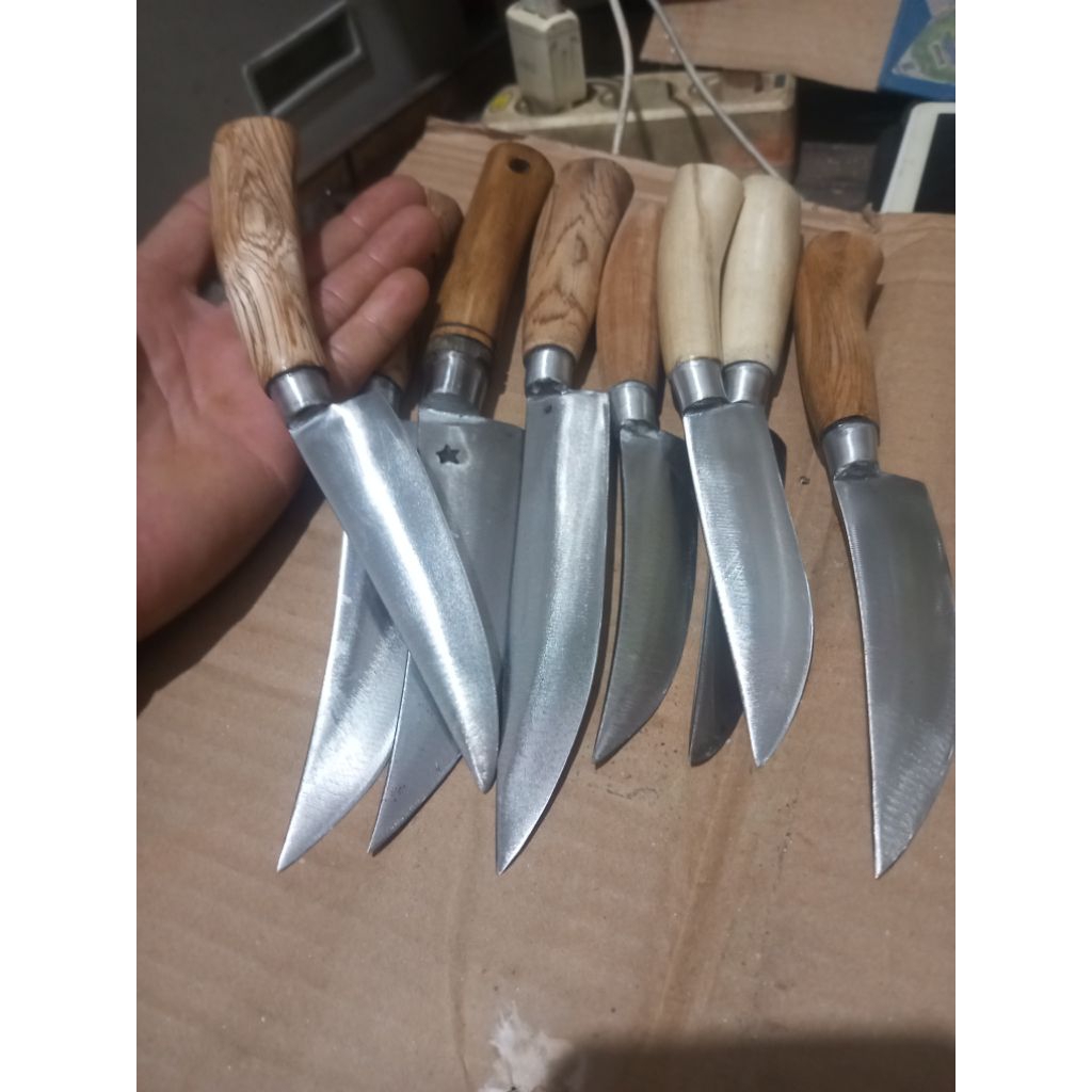 pisau dapur kecil/pisau raut bambu/pisau seset kulit sapi