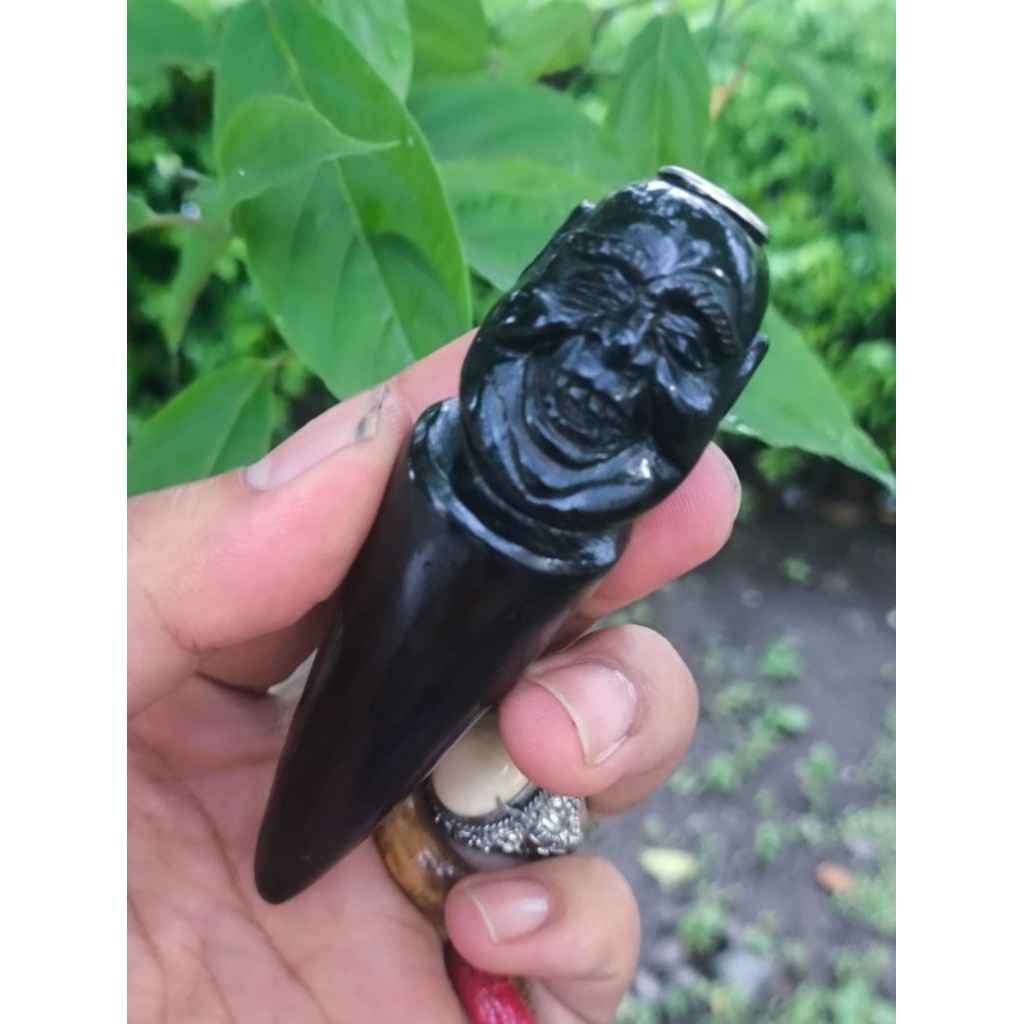 PIPA ONCE KAYU FOSIL AKAR BAHAR UKIR SEMAR