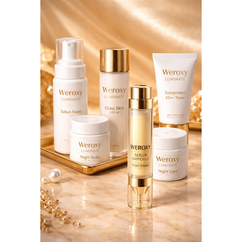 OXYTERA LUMINATE GLASS SKIN SKINCARE PAKET PEMUTIH WAJAH GLOWING DEWY MENGHILANGKAN FLEK NODA HITAM 