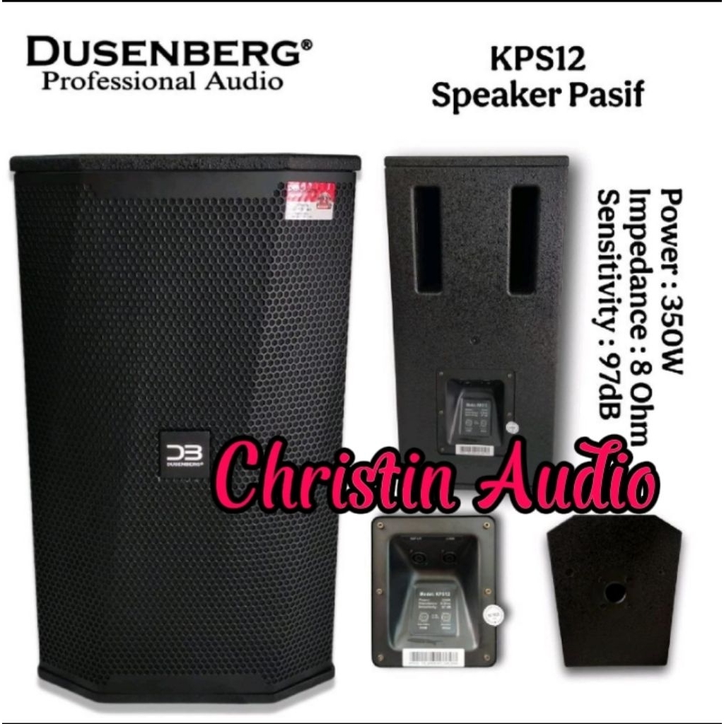 Speaker Pasif 12 Inch Profesional Audio Dusenbreg KS-12 ( 1Set 2Unit ) Original Garansi resmi 2 Tahu