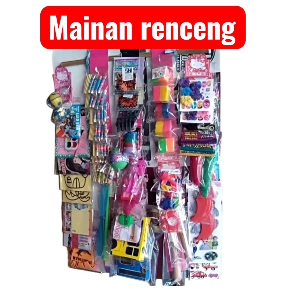 Mainan anak renceng serba 1000 an isi 60 pcs