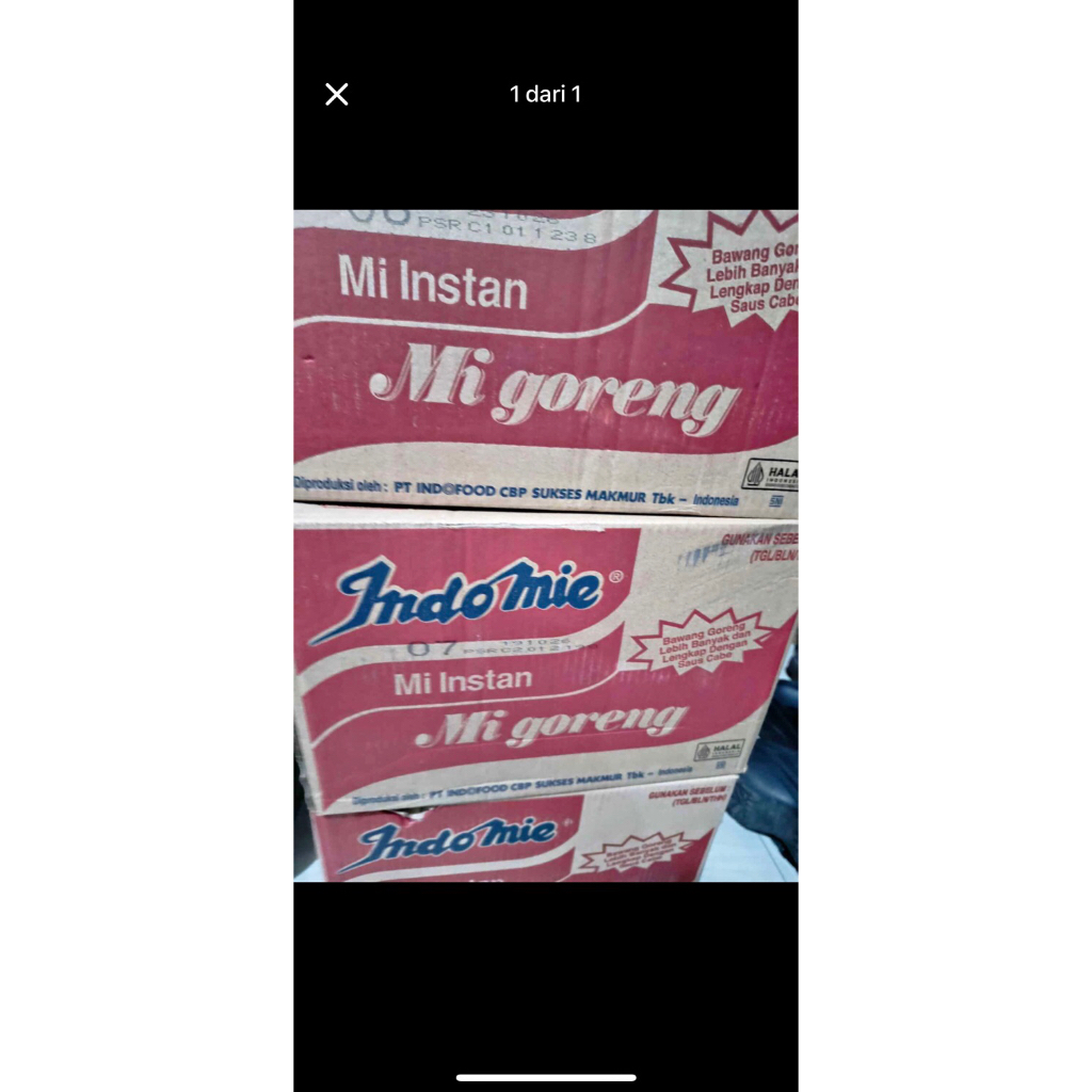 INDOMIE GORENG 1 kardus