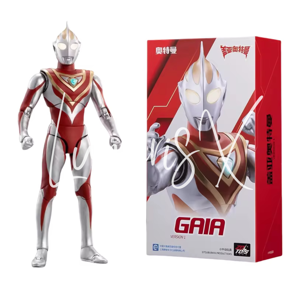 ZD Toys Ultra Ultraman Regular Man Gaia Version 1 With Weapon Original ZDToys Action Figure