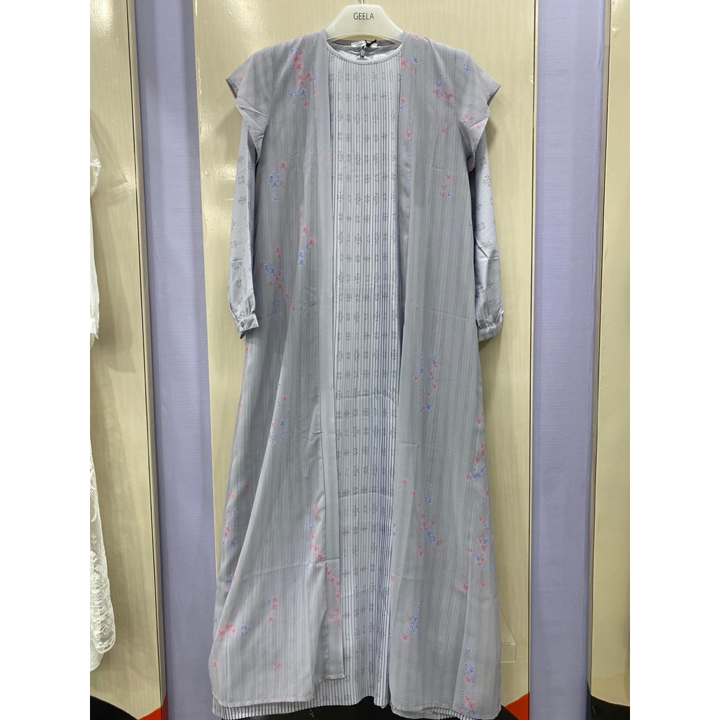 One set gamis wanita brand Geela original promo